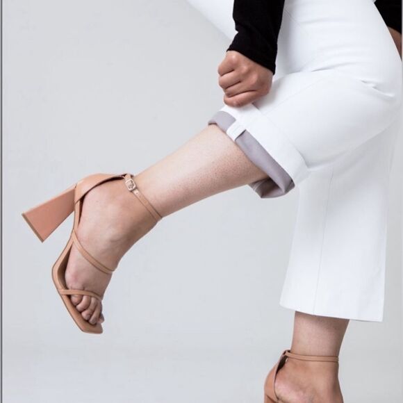 Spanx On-The-Go Cropped Kick Flare Pants Classic White sz 2X - Picture 3 of 11